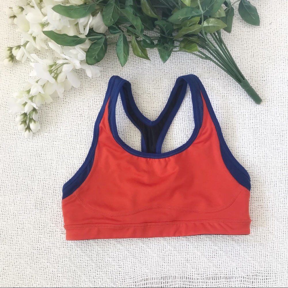 New Balance for J. Crew Orange Sports Bra